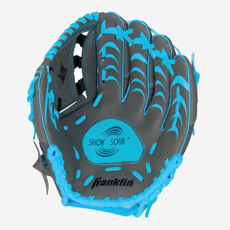 Shok-Sorb Teeball Glove|LHG|Grey/Blue|Grey/Pink|Lime|10.5