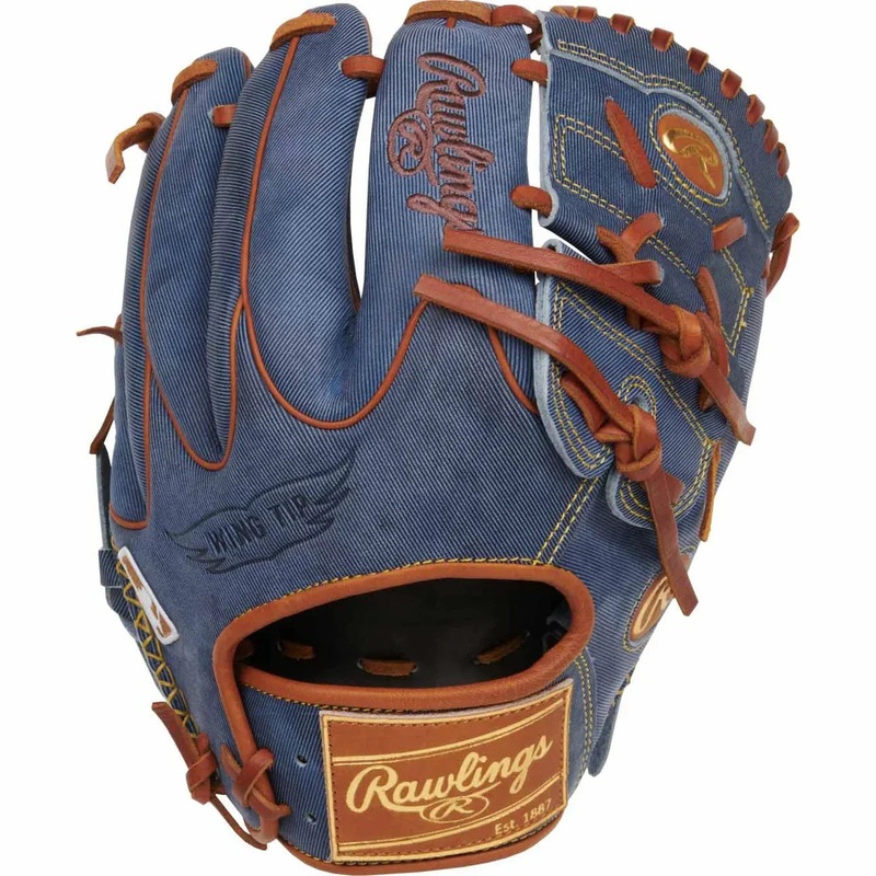 Rawlings Denim Limited Edition 11.5 Heart of the Hide Pitcher’s Glove (PRO205W-9D) (2025)