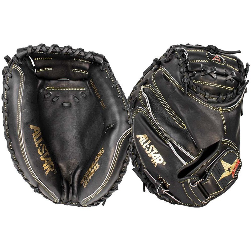 All Star CM3000BK 35 Black Pro Elite Catcher’s Mitt