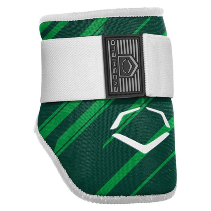 EvoShield Batters Elbow Guard – Adult – Green Speed Stripe