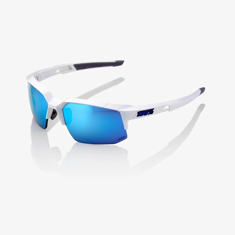 100% – SpeedCoupe – Matte White/HiPER Blue Multilayer (61031-000-75)