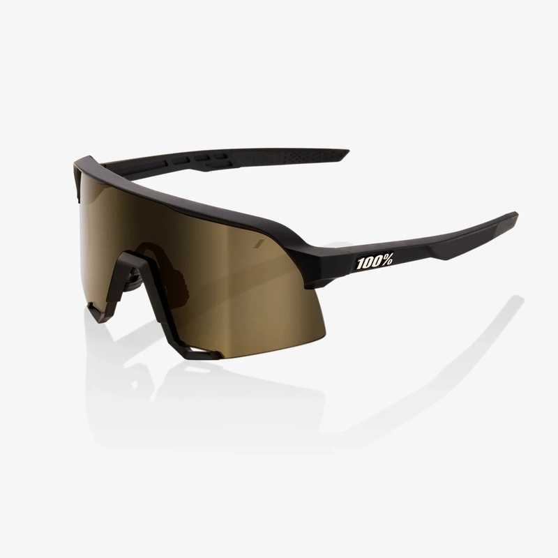100% – S3 Soft Tact Black – Soft Gold Mirror Lens