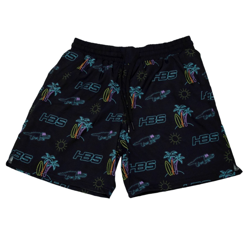 ‘Neon Summer’ HB Sports Lifestyle Shorts: 6 Inseam