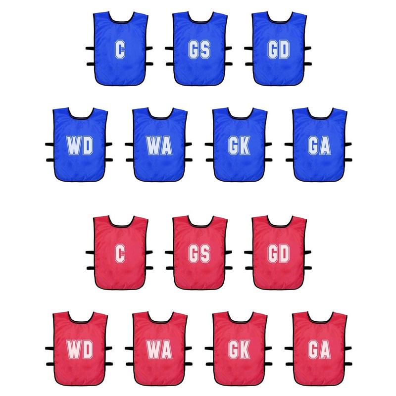 (Pack of 7) Mesh Netball Training Bibs (Infants, Kids)