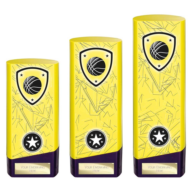 Prime Heavyweight Basketball Trophy – Yellow