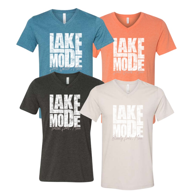 *CUSTOM* Lake Mode 2023 – BELLA+CANVAS : Unisex  Short Sleeve V-Neck Tee