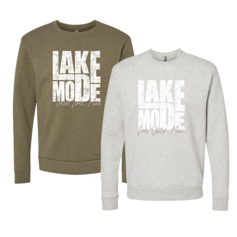 *CUSTOM* Lake Mode 2023 – Unisex Malibu Crewneck Sweatshirt